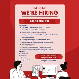 Loker Sales Bogor / Depok