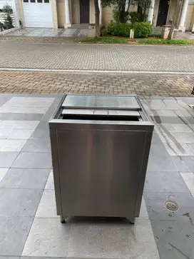 Ice bin / Ice box STAINLESS STEEL / counter top / penyimpanan es batu