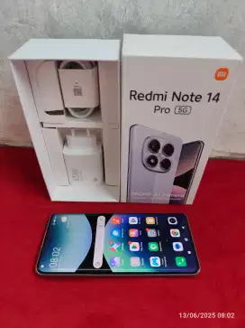 Redmi Note 14 Pro 5G 12/512 Fullset ori segel mulus garansi On