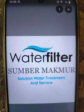 SUMBER MAKMUR FILTER AIR  LOWONGAN FILTER AIR