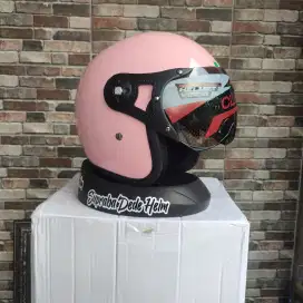 Helm Pilot Italy kaca Original import