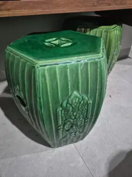 Kursi keramik / ceramic porcelain drum stool