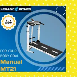 Treadmill manual 5 Fungsi alat kebugaran TEG-412