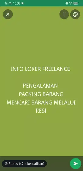 mencari pekerjaan freelance dari jam 7malam
