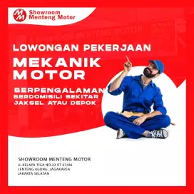 LOWONGAN MEKANIK MOTOR KHUSUS YANG BERPENGALAMAN