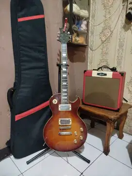 Gitar Legator Les Paul dan Ampli Cort CM15R
