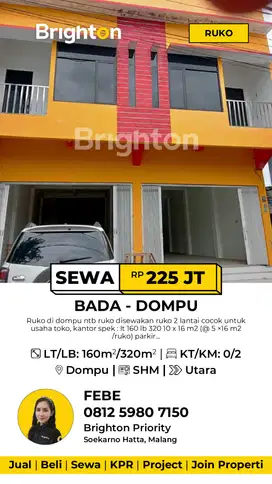Ruko DI Dompu Nusa Tenggara Barat
