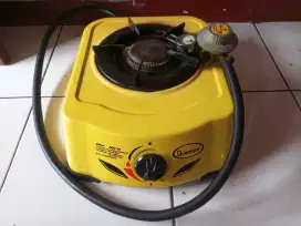 Kompor gas Quantum 1 tungku + selang regulator