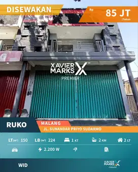 Disewakan Ruko Luas Di Jalan Sunandar Priyo Sudarmo, Sulfat Malang