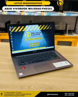 Asus VivoBook 14 M415DAO-FHD351 /AMD Ryzen 3-3250U/8GB/512GB/TERMURAH!