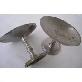 2 pcs Antik art deco tempat sabun era kolonial Belanda