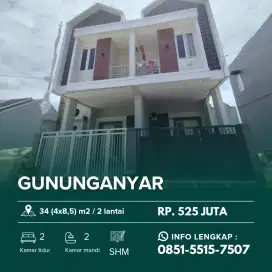 GUNUNGANYAR 2 Lantai‼️Rumah Baru Desain Modern dekat UPN Rungkut