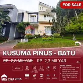 Rumah Villa Pojokan Dijual Di Villa Kusuma Pinus Kota Batu, Udara Seju
