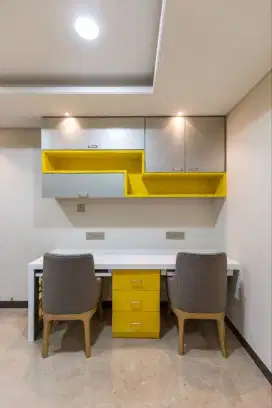 Custom Meja & Ruang Meja Kerja Minimalist Modern
