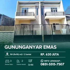 GUNUNGANYAR 600 Jutaan ‼️Rumah Baru 2 Lantai dekat UPN Rungkut