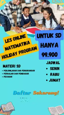 Les online matematika program liburan