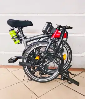 Sepeda lipat merek element pikes uk'16+ decal brompton hrg 3,2 jt net