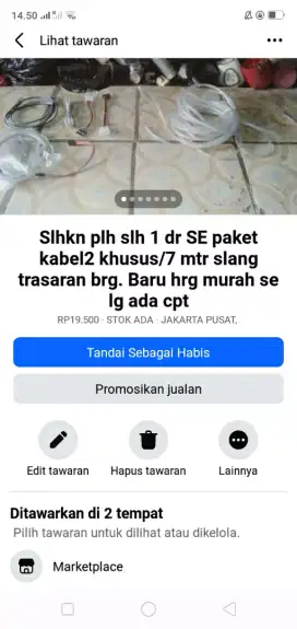 Slhkn plh slh 1 dr slang air atau sblh nya hrg terjangkau cpt dpt yah