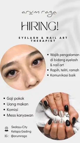 Eyelash Extension & Nail Art Therapist