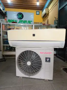 Unit acsplit dan pemasangan Sharp 1/2pk dingin bagus bergaransi