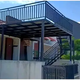 Tukang las kanopi balkon mezanin dll