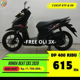 DP CUKUP 400RIBU ANGSURAN SANGAT RINGAN HONDA BEAT CBS 2020 BERGARANSI
