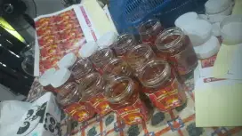 Sambal cumi asin,teri,jambal,udang. botol homemade
