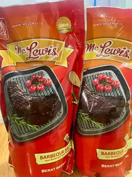 DIJUAL 2 PACK SAOS BARBEQUE MERK MC LEWIS 1KG