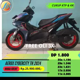 YAMAHA AEROX CYBERCITY TH 2024 FREE KIRIM SEJABODETABEK BERGARANSI