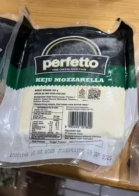 DIJUAL 3 PACK KEJU MOZZARELLA PERFETTO 250GRAM