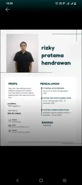 Driver freelance