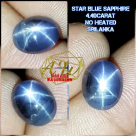 STAR BLUE SAPPHIRE NO HEATED SRILANKA 4.40CARAT