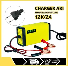 Charger AKI motor dan mobil 12v/2A