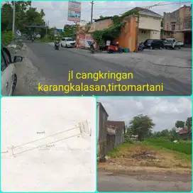 Tanah pinggir jalan cangkringan cocok untuk gudang