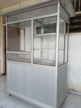 Rombong gerobak alumunium/kaca