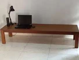 Meja lesehan serbaguna kayu jati