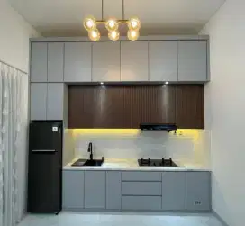 interior desain kitchen set kamar set wardrobe lemari backdrop tv