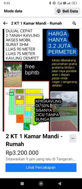 PROMO KAVLING MURAH DALAM CLUSTER bisa KPR