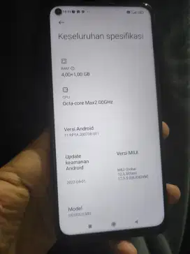 Redmi note 9 4+1/64 ori blm prnh ada yg diganti ganti,hp carger