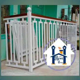 Pintu pagar gerbang tralis kanopi tangga minimalis Anti karat