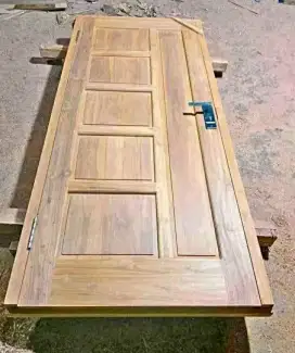 Pintu rumah full kayu hati asli