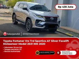 [ TANGAN PERTAMA ] Toyota Fortuner Vrz Trd Sportivo AT Silver 2020
