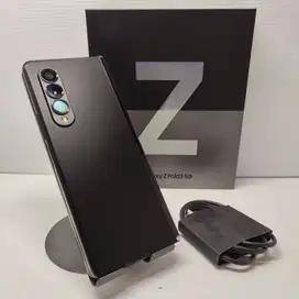 SAMSUNG GALAXY Z FOLD 3 12/256 5G BLACK GRADE A++ FULLSET FISIK 99% MU
