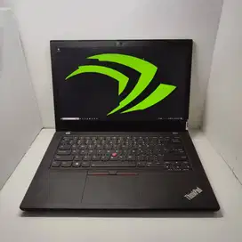 LAPTOP DESAIN TOUCH RARE LENOVO THINKPAD T480 16/512 SSD NVIDIA
