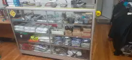 etalasa kaca alumunium 4 tingkat