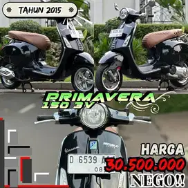 Piaggio Vespa Primavera 150 3v Th 2015 Warna Hitam Perfect Condition