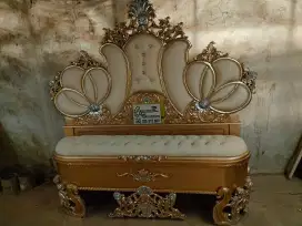 Tempat tidur ukiran mewah full kayu jati