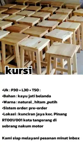 Kursi kayu jati belanda