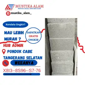 Batu andesit polos bakar 20x40