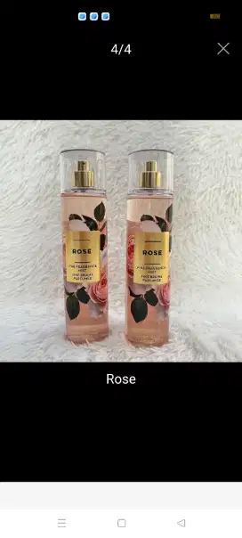 Bath and body works bodymist rose